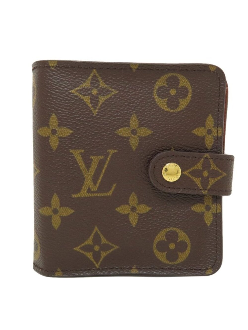 Louis Vuitton Compact Zip US Bifold Wallet Monogram Canvas
